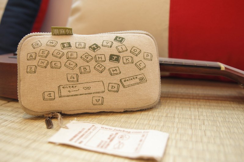 认识麻潮麻铅笔包 - 铅笔盒/笔袋 - 其他材质 卡其色