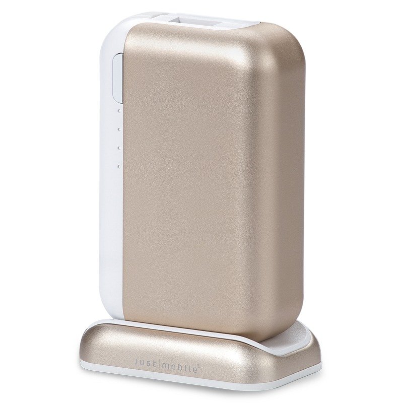 Just Mobile  TopGum 世界首款可座充铝质行动电源-金 PP-600GD - 充电宝/传输线 - 其他金属 金色