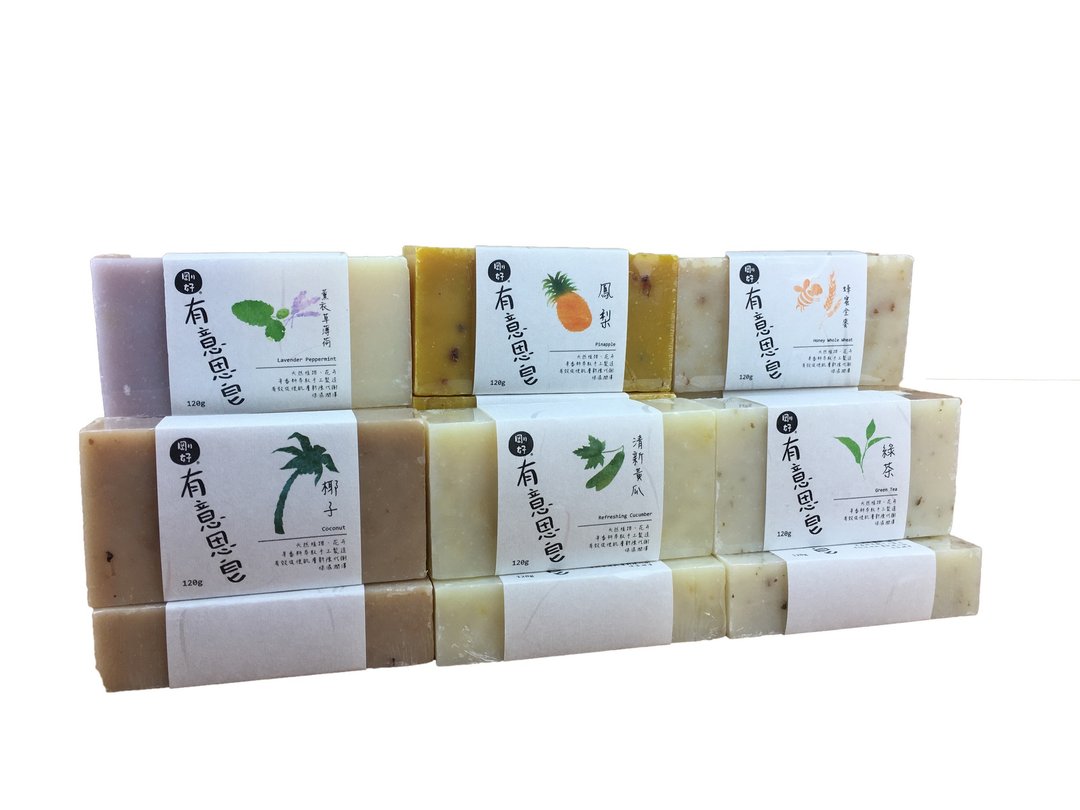 刚好 有意思手工皂  清新黄瓜/薰衣草薄荷/蜂蜜全麦/椰子/绿茶/凤梨  (手工皂) - 肥皂/手工皂 - 其他材质 多色
