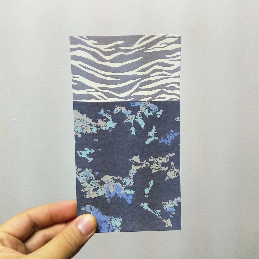 水纹牛仔-明信片/交换/寄信/分享/收藏/旅游/好朋友 - 卡片/明信片 - 纸 蓝色