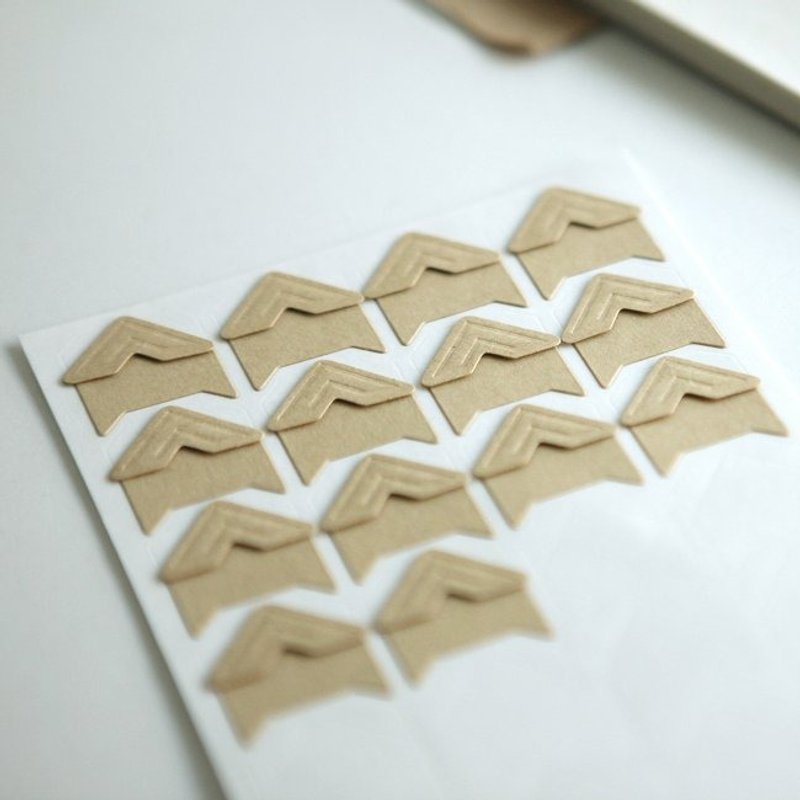 Dailylike 牛皮纸相片固定角贴组-01原色,E2D85468 - 相簿/相册 - 纸 咖啡色