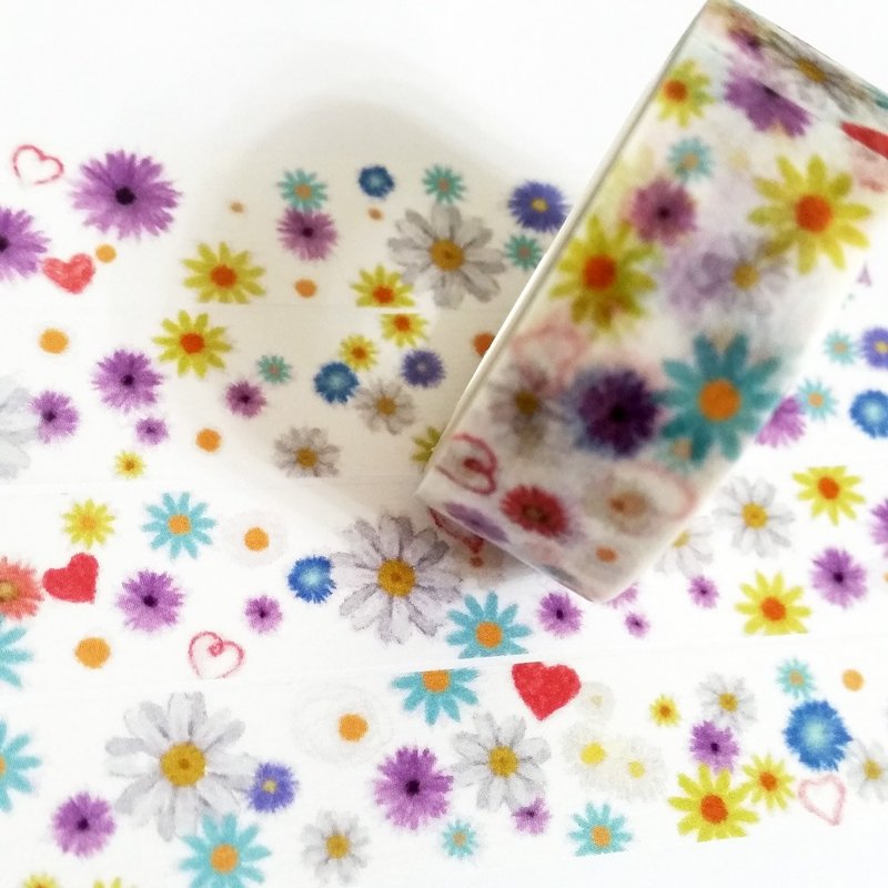 麒麟纸胶带 小雏菊 - 纸胶带 - 纸 