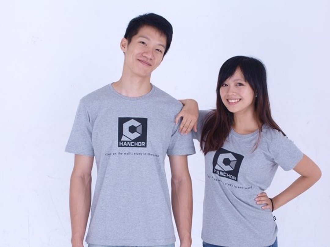 HANCHOR LOGO T Shirt - 女装 T 恤 - 棉 灰色