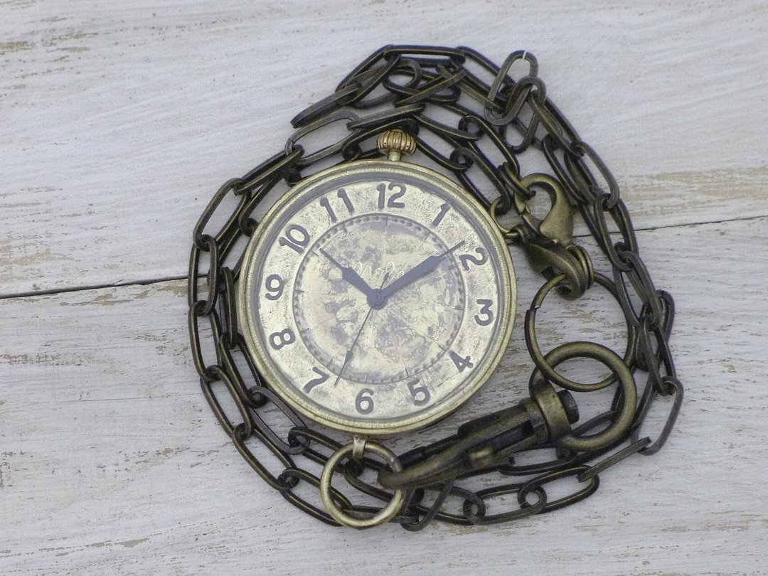 S-WATCH-MEGA Handcrafted HandCraftWatch Oversized JUMBO Brass 40mm Pocket Watch (JUM121 Arabia) - 女表 - 铜/黄铜 金色