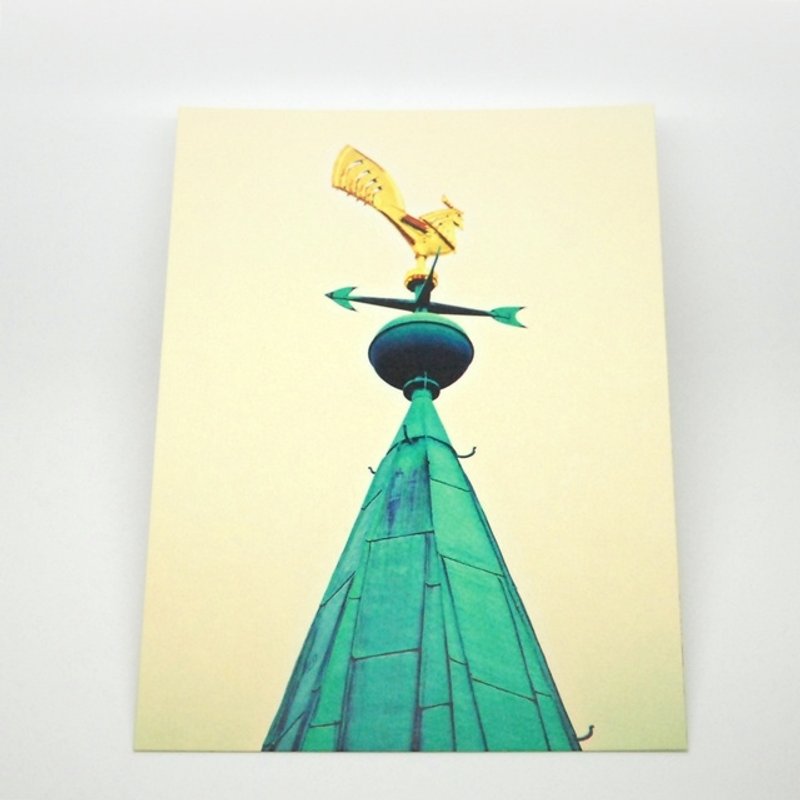 摄影明信片 | 城市小旅行 - 德国不莱梅-风见鸡 - 卡片/明信片 - 纸 绿色