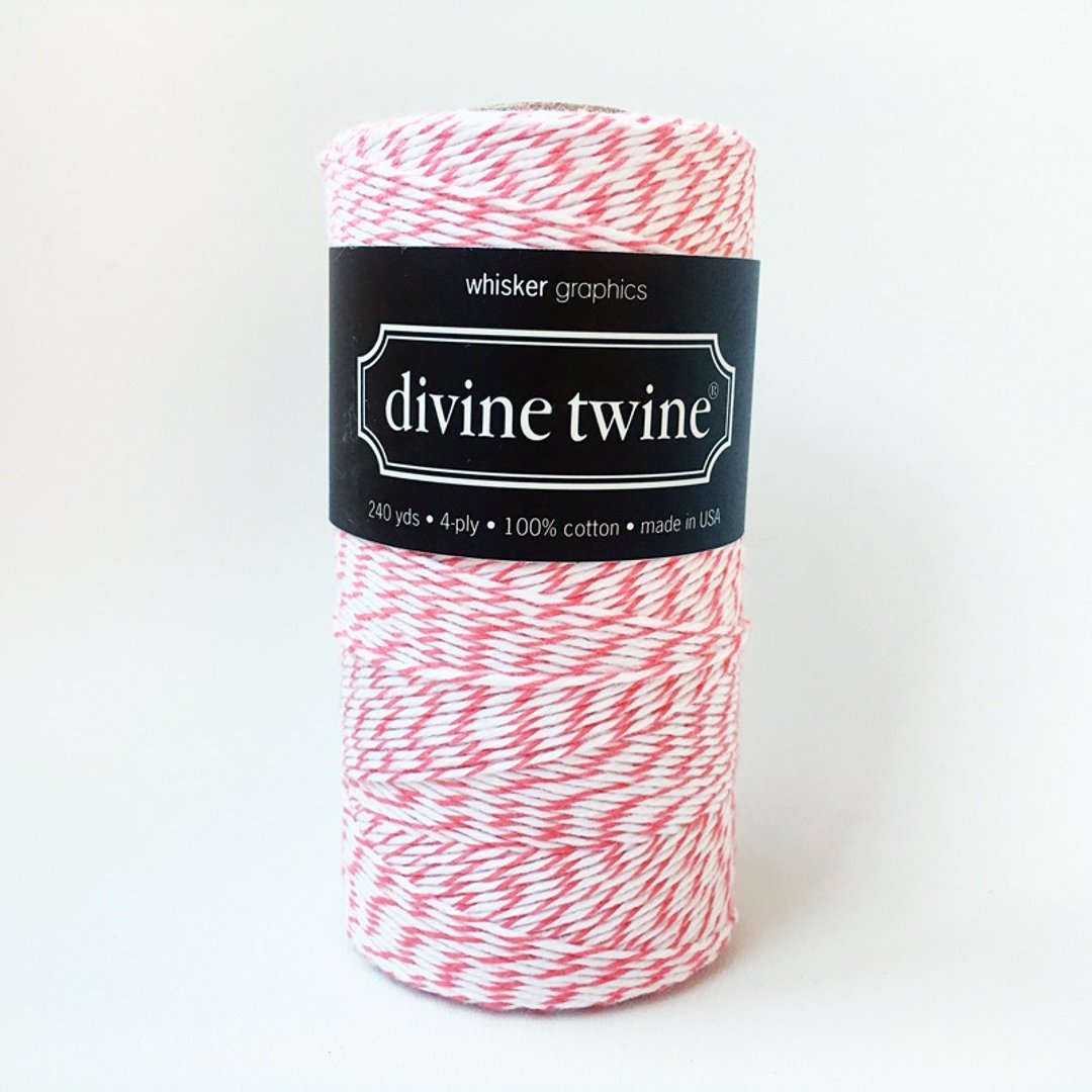 美国进口 Divine Twine 双色棉线 / Coral 珊瑚粉 - 包装材料 - 棉 粉红色