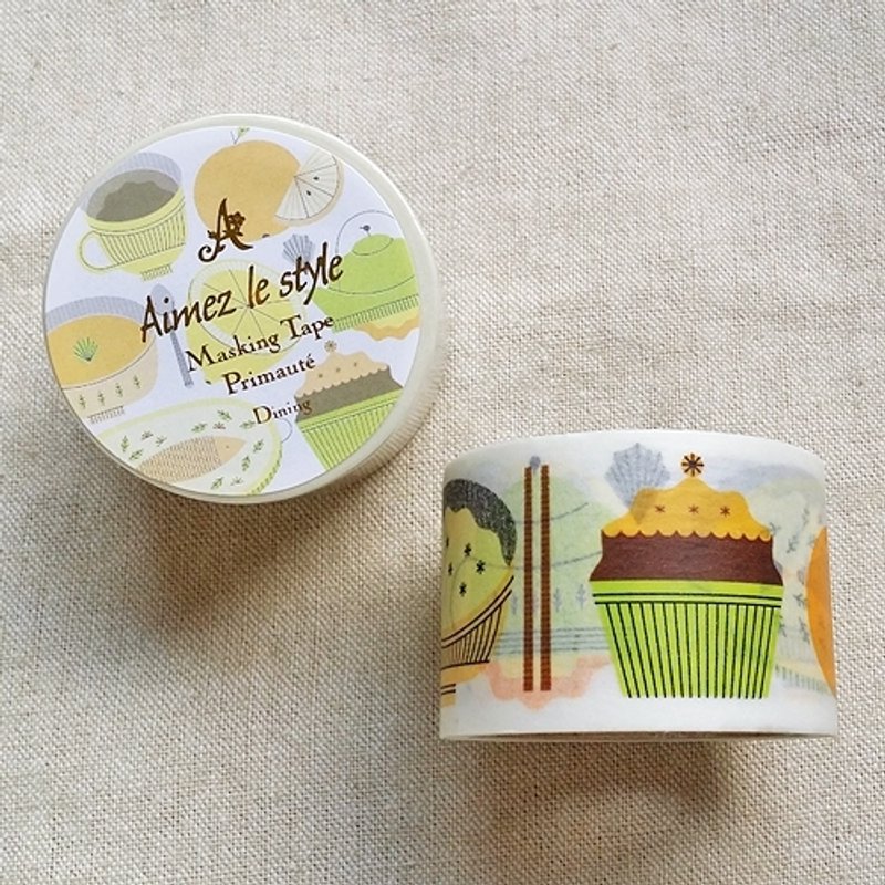Aimez le style 宽版和纸胶带 (03010 飨宴) - 纸胶带 - 纸 多色