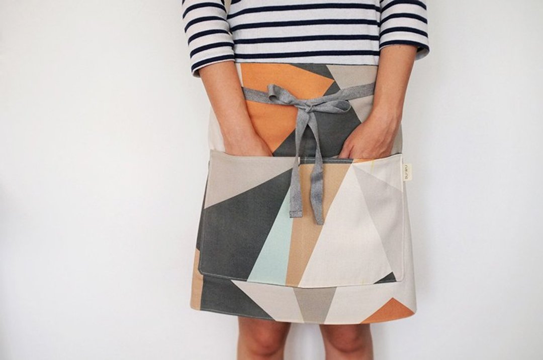 【即将绝版-仅剩1件】晒日几何双面短围裙、工作服geometric apron | ss2013 - 其他 - 其他材质 