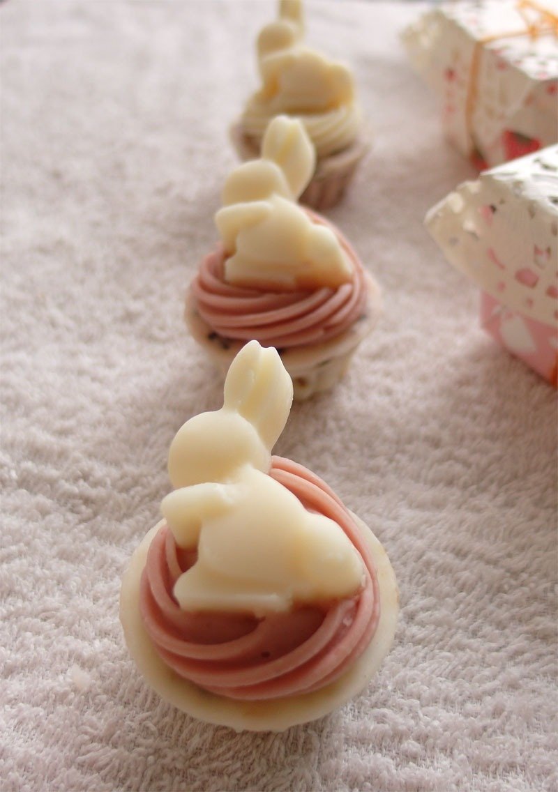 跳跳兔·杯子蛋糕手工皂礼·随机赋香皂。 生日礼物 婚礼小物 - 沐浴用品 - 植物．花 多色