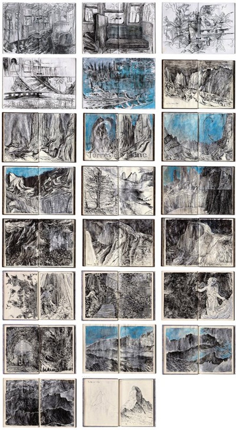 Liuyingchieh 世界移动记 (旅行写生) Travel Sketch Book - 刊物/书籍 - 纸 黑色