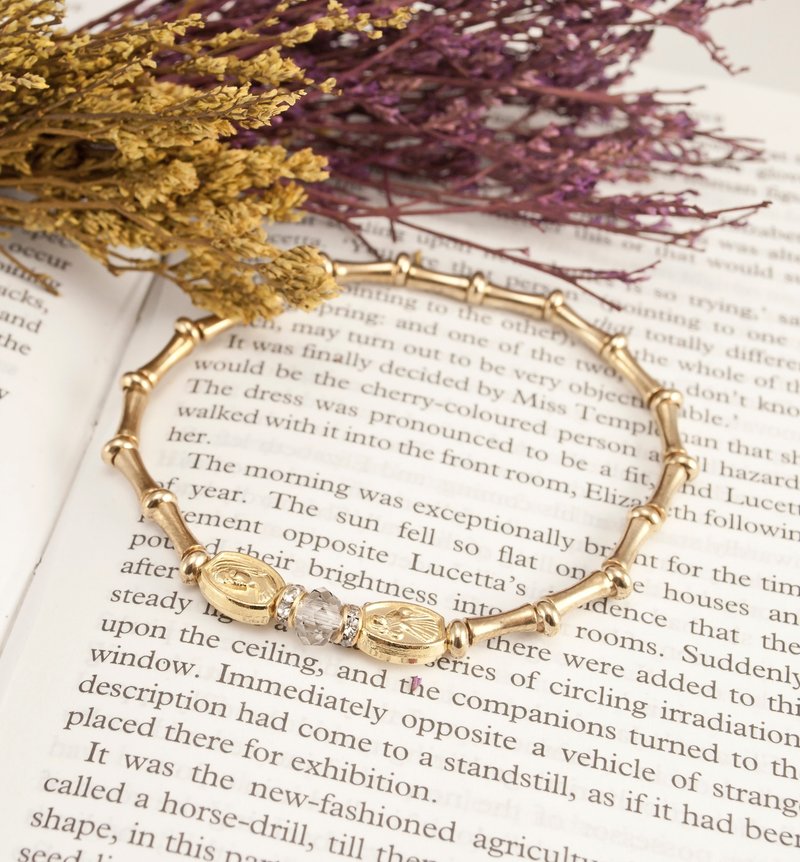 // La Don // 【弹性黄铜手链-寄托】 - 手链/手环 - 其他金属 金色