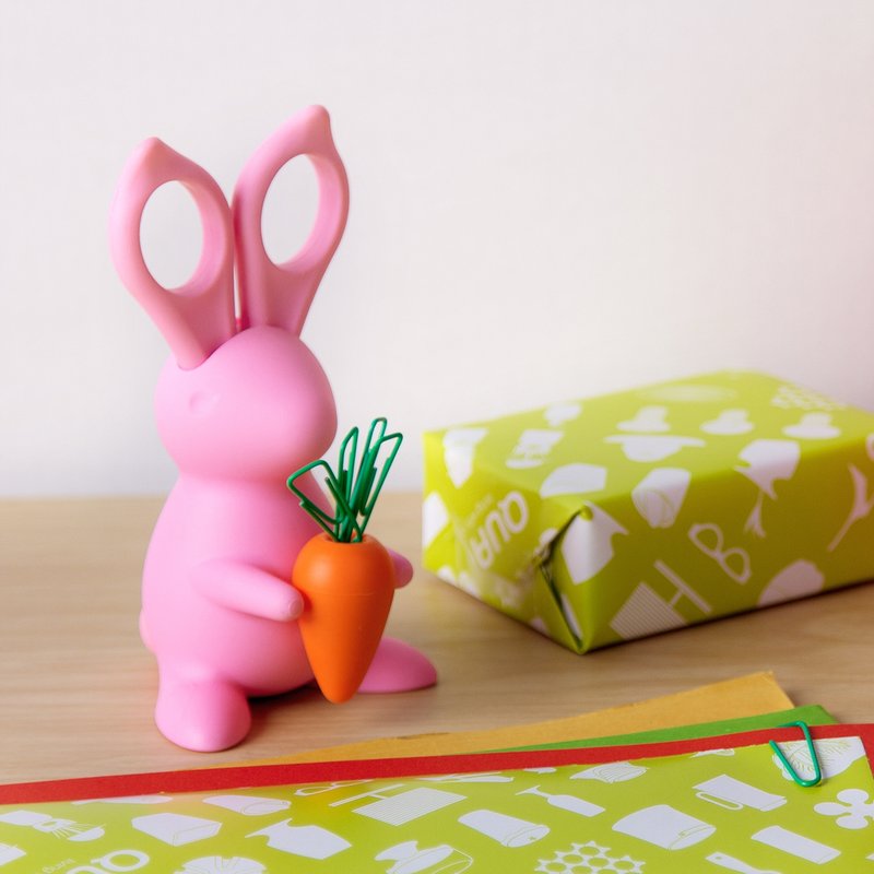 QUALY 兔儿剪刀组合 - 剪刀/拆信刀 - 塑料 白色