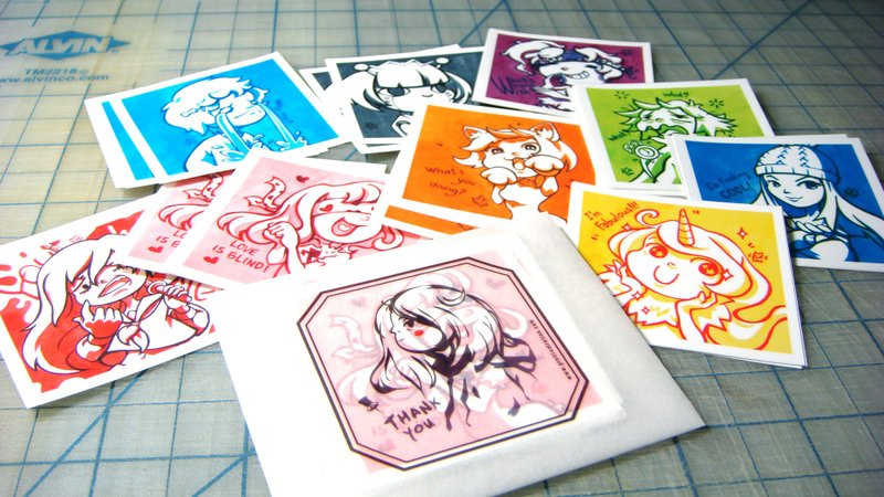 【Pin】心情贴纸│防水白底贴纸│4.5x4.5cm款│一包9枚 - 贴纸 - 纸 多色