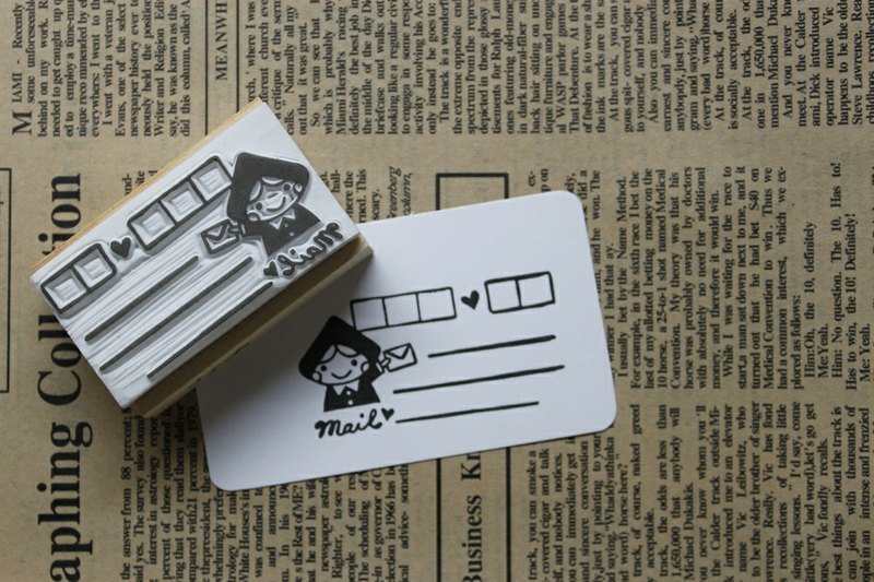 手刻印章 / 小红帽地址章 - 其他 - 塑料 白色