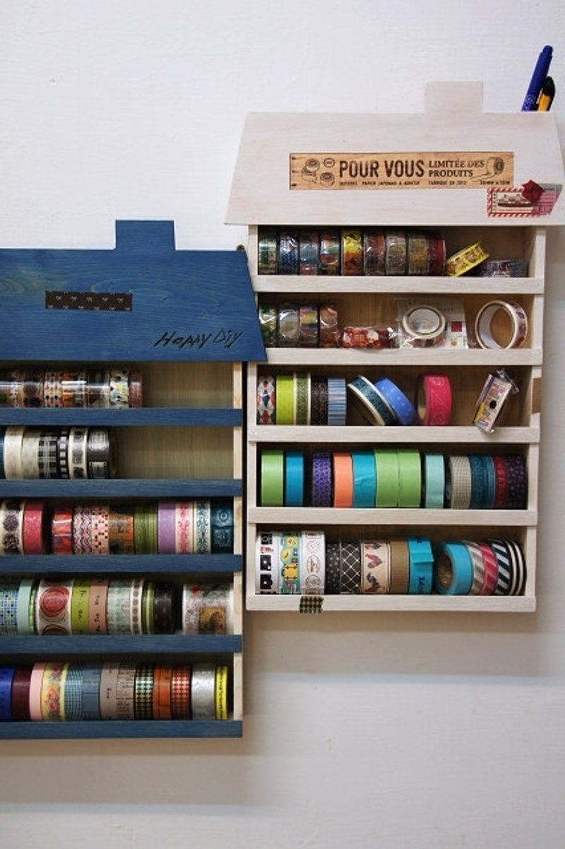 自已布置纸胶带的家 - 纸胶带 - 木头 