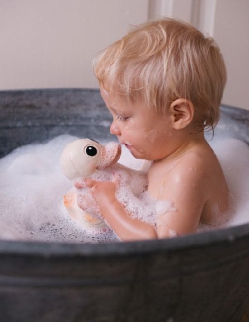 丹麦 Hevea 卡旺鸭安抚戏水玩偶 - 玩具/玩偶 - 其他材质 金色