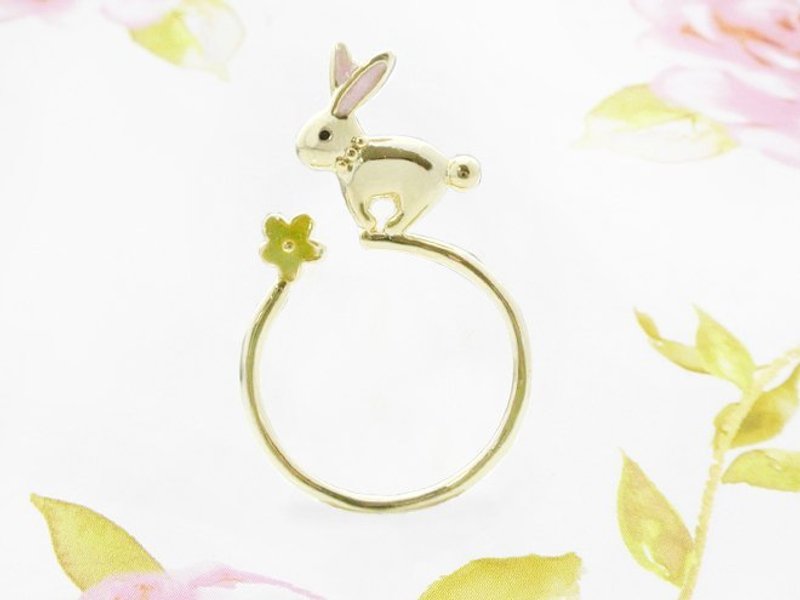 采花兔 - 戒指 - 其他金属 