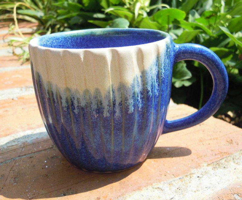 弯月齿轮杯(蓝) - 咖啡杯/马克杯 - 其他材质 蓝色