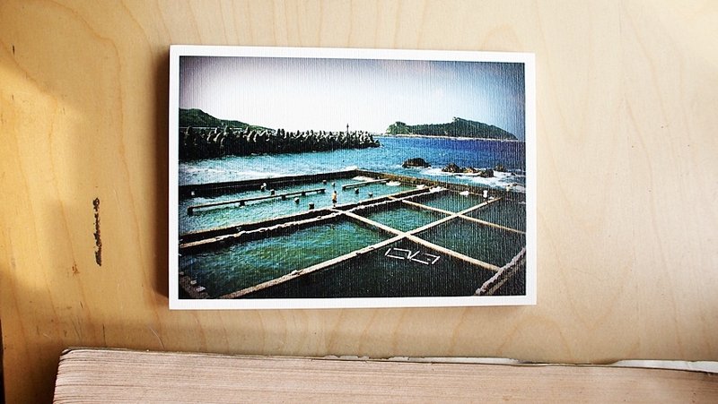 OldNew Lady-摄影明信片【金山/九孔田】C3 - 卡片/明信片 - 纸 蓝色