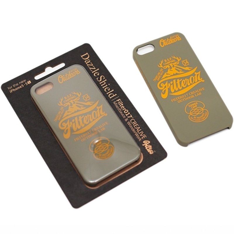 Filter017-手机保护壳- FCL OUTDOOR LAB iPhone Case – 5/5S 鹿角山形LOGO手机保护壳 - 手机壳/手机套 - 塑料 绿色