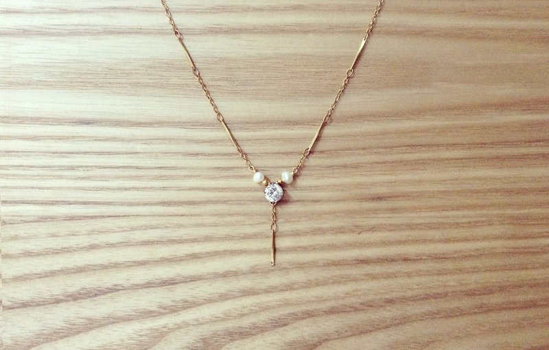 【N' trail】Brilliant cut - 项链 - 锁骨链 - 其他金属 金色