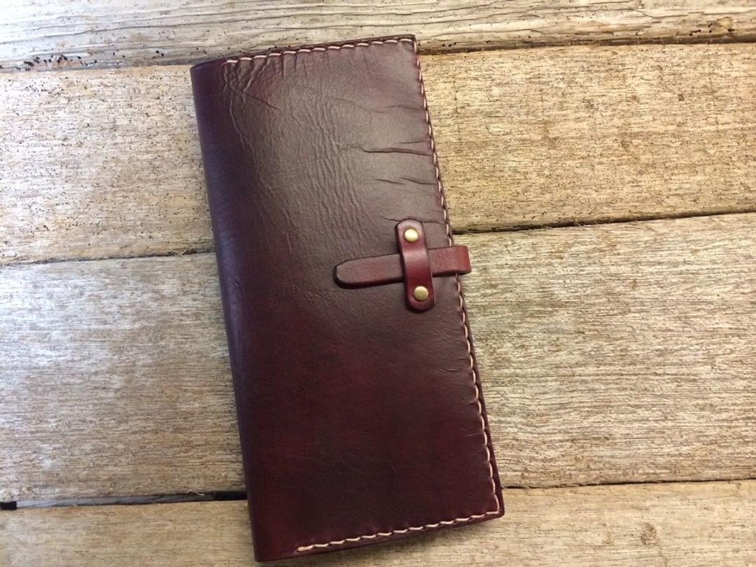 双面人皮夹 长夹 Wallet   ２ (欢乐款） - 皮件 - 真皮 红色