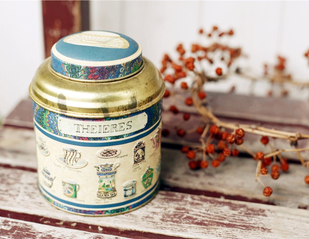 【好日恋物】THEIERES圆形茶罐 - 收纳用品 - 其他金属 多色