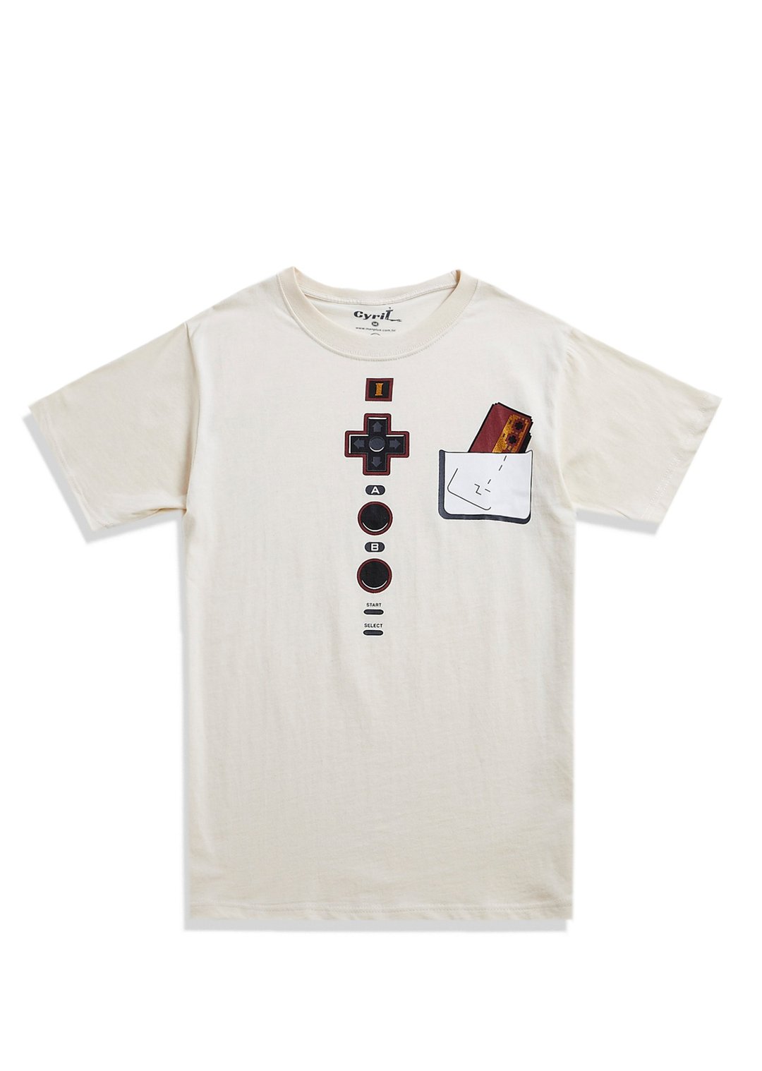 【Mapus】FamiCom概念T-shirt - 中性连帽卫衣/T 恤 - 棉 多色