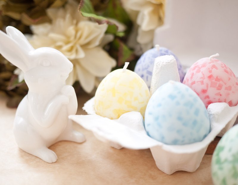 鸡蛋大豆蜡烛 ✣香薰 天然大豆x 纯精油 x 无烟害 - 蜡烛/烛台 - 其他材质 多色