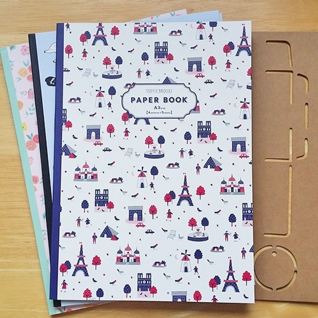 Aimez le style Paper Book 彩绘艺术纸 (03485 Steffie Brocoli) 包装纸 装饰 - 包装材料 - 纸 蓝色