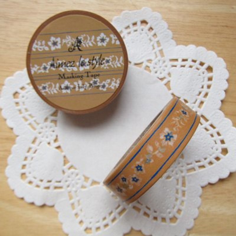 Aimez le style 和纸胶带 (01863 古典百合-咖啡) - 纸胶带 - 纸 咖啡色