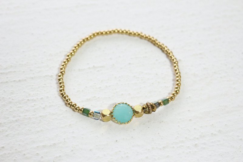 Hand in Hand 绿水晶 蛋白质 手环 （0162） - 手链/手环 - 宝石 