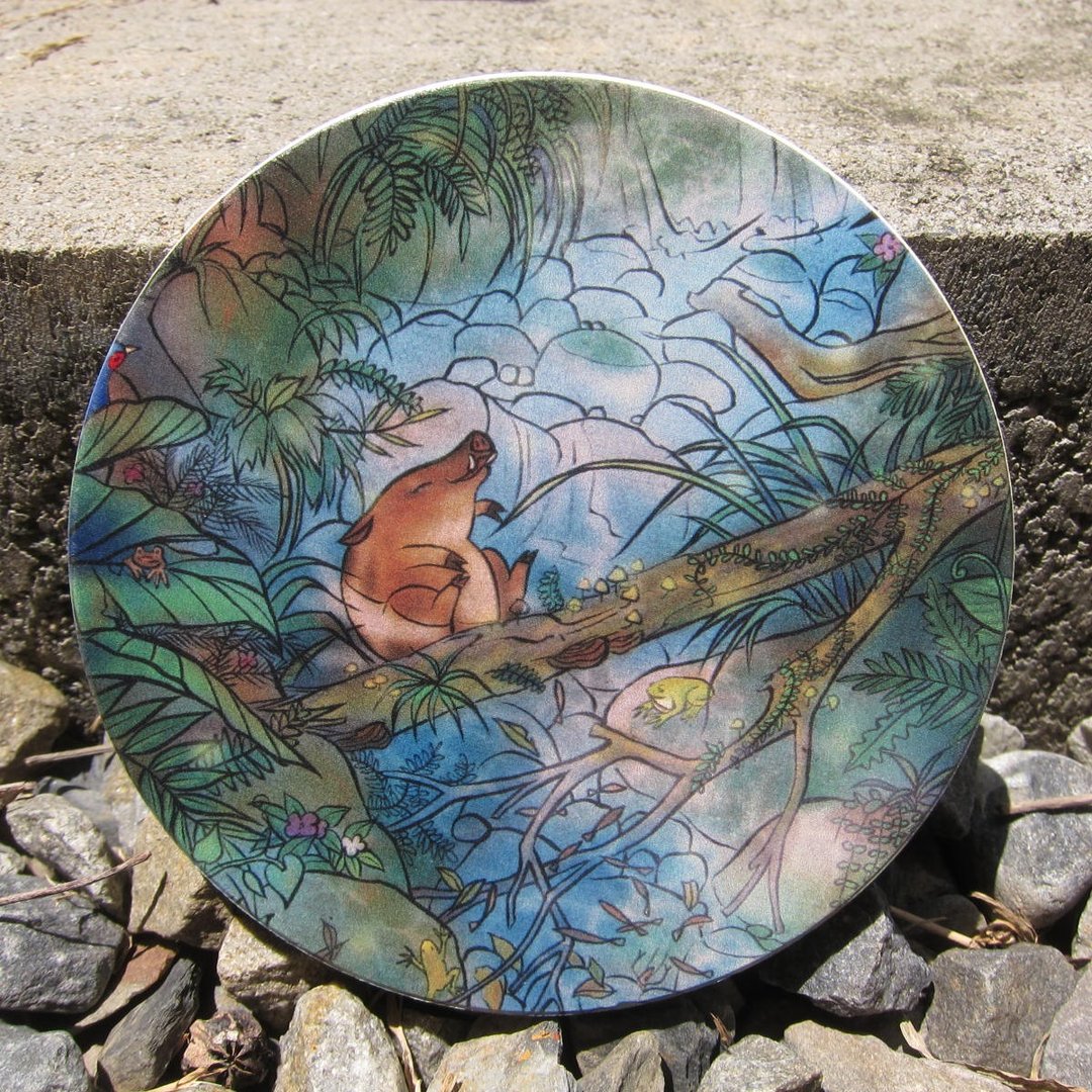 Jungle Find 丛林找 /工笔插画/陶瓷吸水杯垫 - 森林浴 - 花瓶/陶器 - 其他材质 绿色