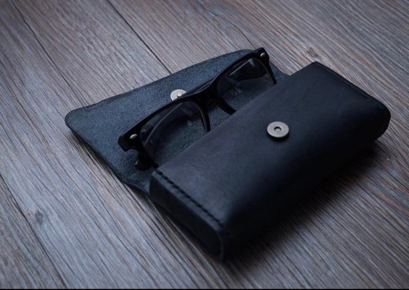 十目所视 眼镜盒 - 眼镜盒/眼镜布 - 真皮 黑色