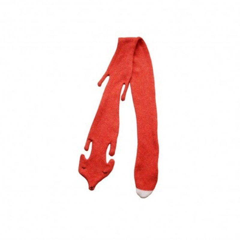 【换季特卖】Fox 纯羊毛围巾-橘 | Donna Wilson - 围巾/披肩 - 羊毛 橘色