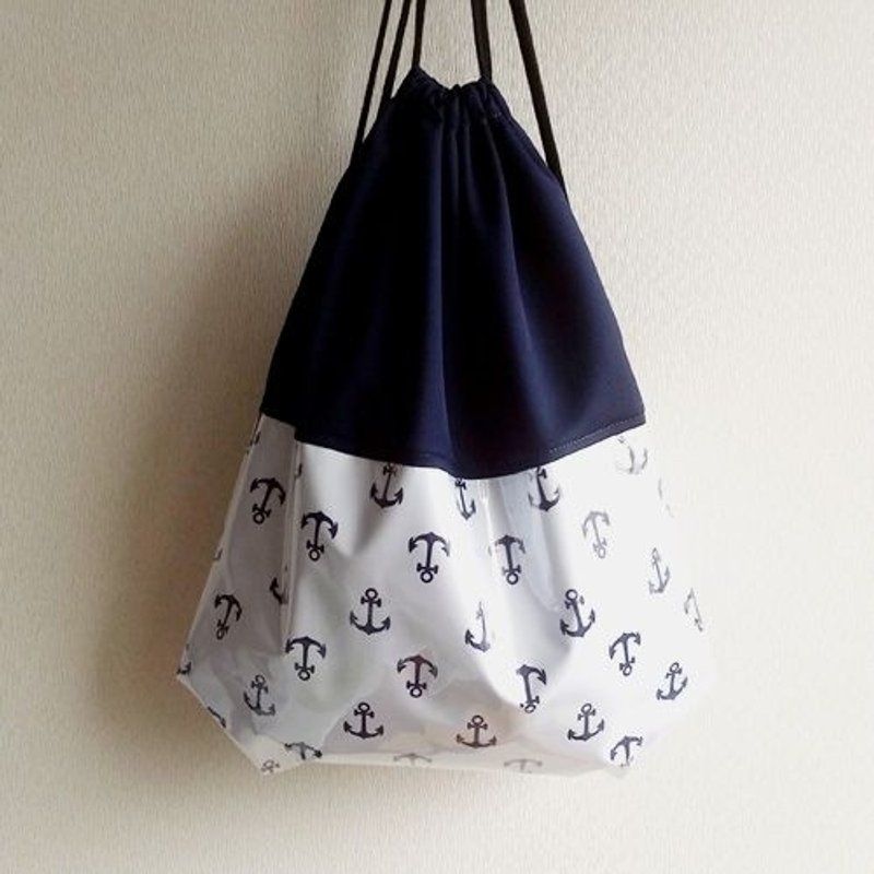 1212玩乐设计 束口包 后背包 - 水手(白) - 束口袋双肩包 - 防水材质 白色