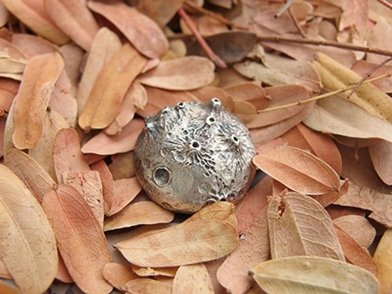 寂寞星球 / 925 银坠 - 项链 - 其他金属 灰色