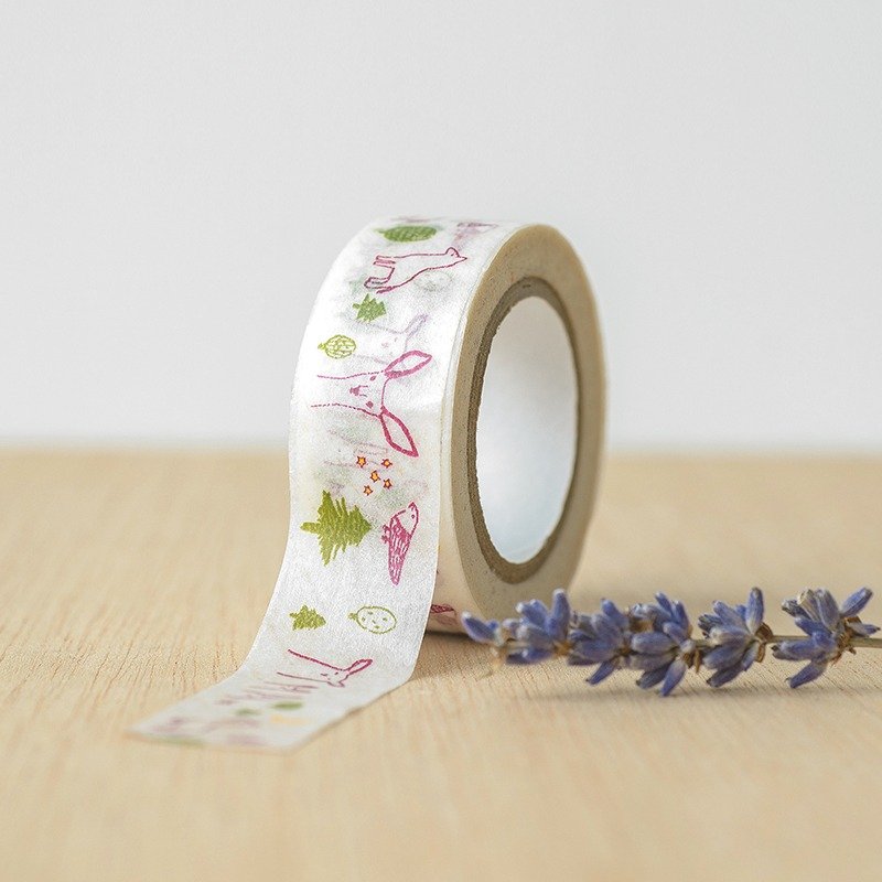 ● 森林纸胶带 胭脂色 ● 仓敷意匠纸胶带-29926-06 - 纸胶带 - 纸 白色