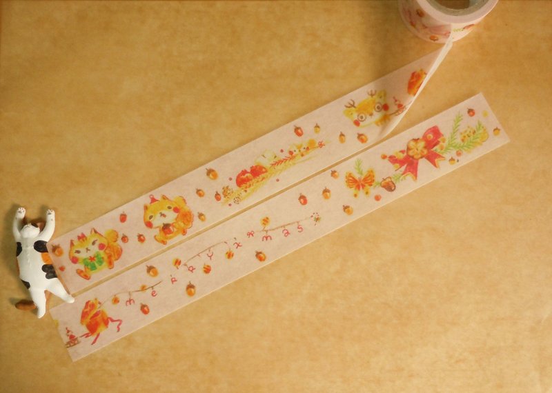 松鼠圣诞节  纸胶带 - 纸胶带 - 纸 