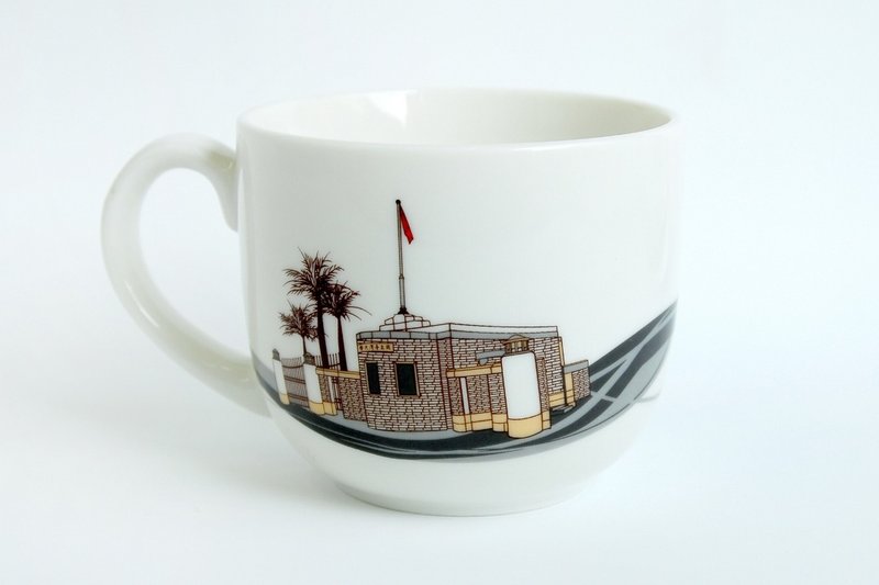“大学之门”白瓷杯 - 咖啡杯/马克杯 - 其他材质 白色