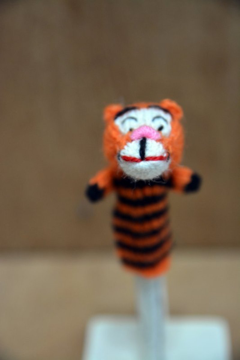 羊驼毛手指娃＿老虎＿公平贸易 - 玩具/玩偶 - 其他材质 红色