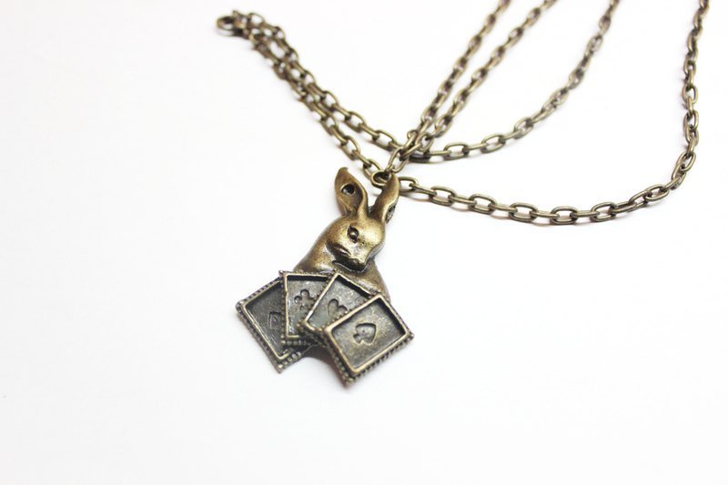 *爱丽丝* - 项链 - 其他金属 咖啡色