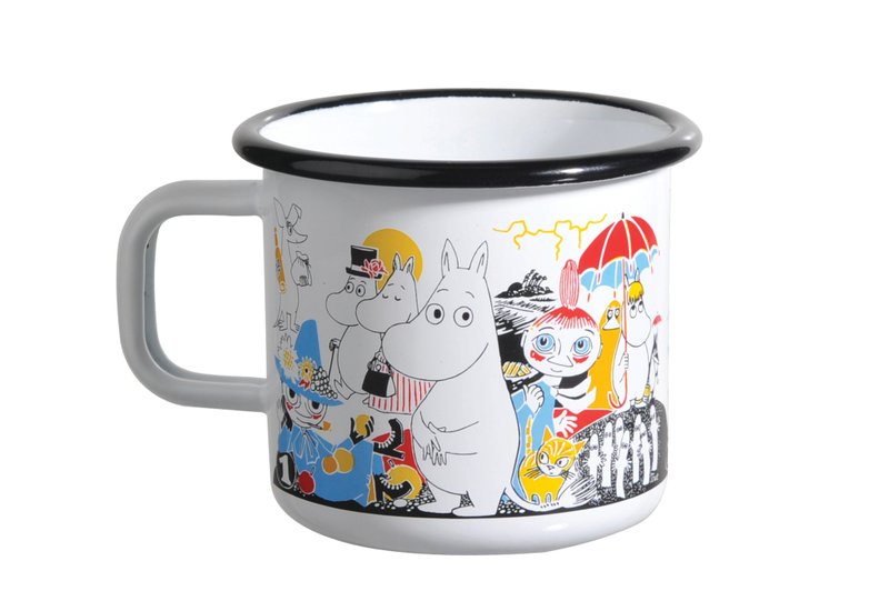Moomin芬兰噜噜米珐琅马克杯3.7 dl (噜噜米之母诞辰100周年限量款) 圣诞节 耶誔节 交换礼物 - 咖啡杯/马克杯 - 珐琅 白色