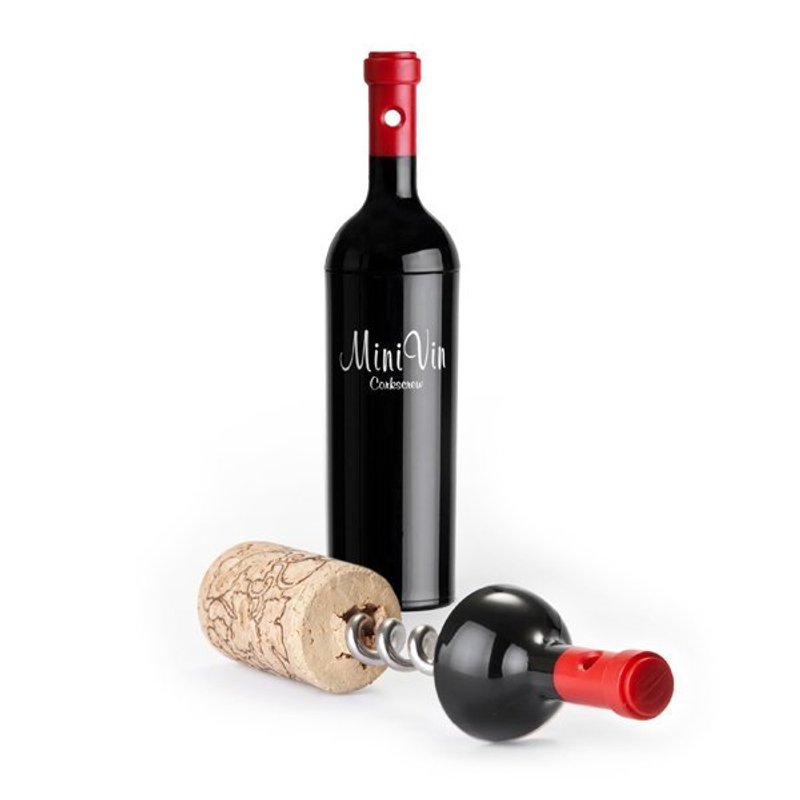 QUALY 小酒瓶-开瓶器 - 厨房用具 - 塑料 黑色