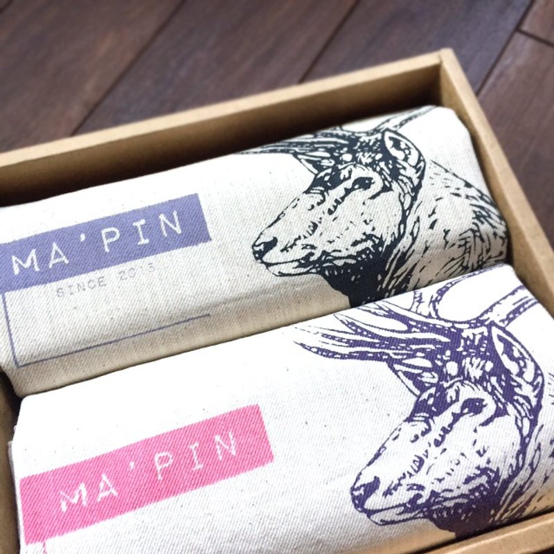 Ma'pin THOMAS I - 侧背包/斜挎包 - 棉．麻 白色