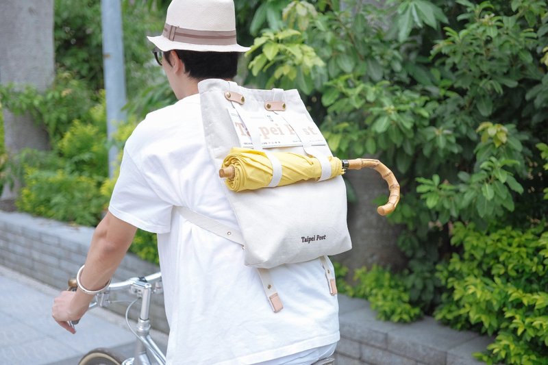 【 限定版报刊包 】 - 后背包/双肩包 - 其他材质 白色