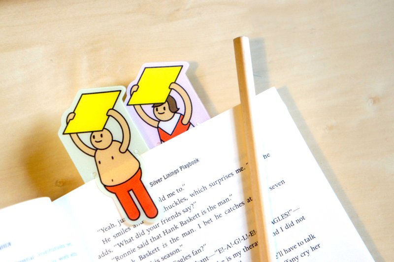 【UPUP举牌小人】书签系列/六入 - 笔记本/手帐 - 塑料 