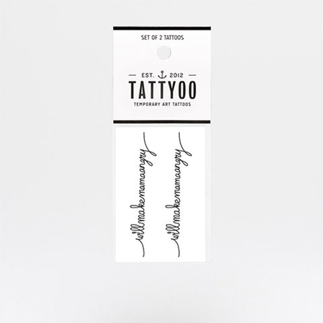 小叛逆 刺青纹身贴纸 | TATTYOO - 纹身贴 - 纸 黑色