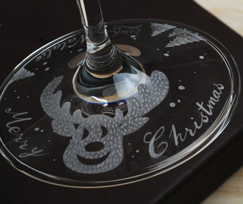 圣诞节 710cc【MSA 会呼吸的酒杯】圣诞节XMAS 德国Eisch水晶玻璃酒杯(快速醒酒杯) - 酒杯/酒器 - 玻璃 黑色