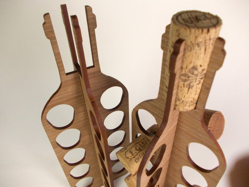 情人节礼物/酒瓶塞收藏架  交换礼物 圣诞礼物.红酒. - 收纳用品 - 木头 咖啡色